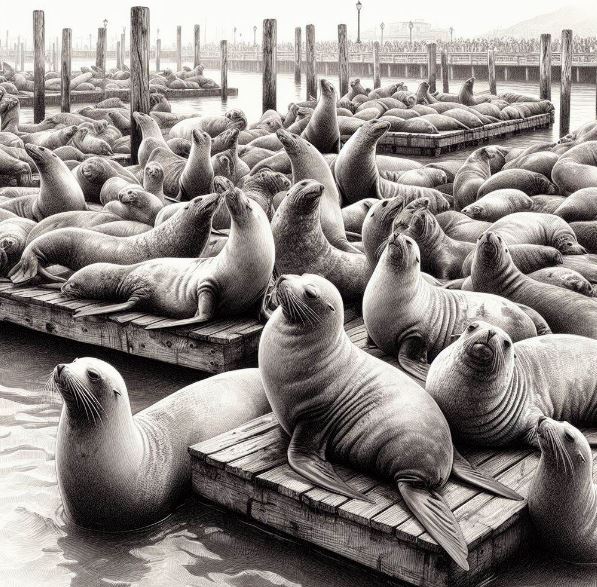 Sea Lions Flock to Pier 39 in Largest Numbers in 15 Years!